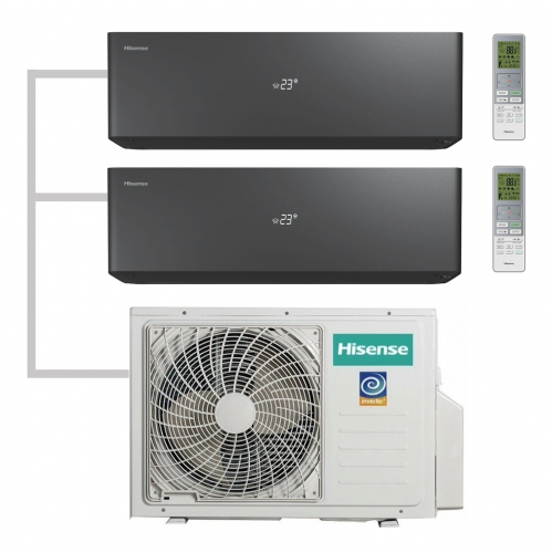 Mульти сплит-система Hisense на 2 комнаты 25+25кв.м. AS-10UW4RXVQH00AG(B) X 2 / AMW2-18U4RXC